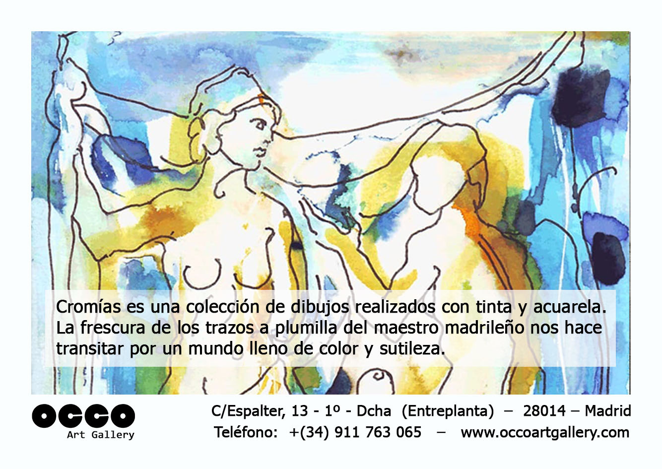 OCCO Art Gallery, exposición individual de dibujo en Madrid.