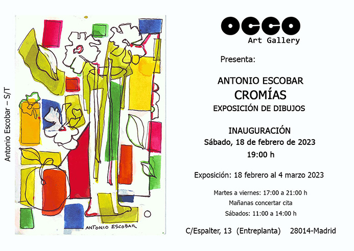 OCCO Art Gallery, exposición individual de dibujo en Madrid.