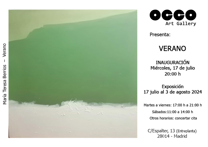 OCCO Art Gallery exposición colectiva de pintura y escultura en Madrid.