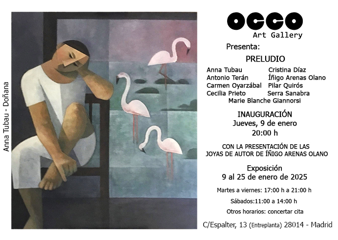 OCCO Art Gallery exposición colectiva de pintura y escultura en Madrid.