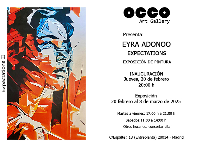 OCCO Art Gallery exposición colectiva de pintura y escultura en Madrid.