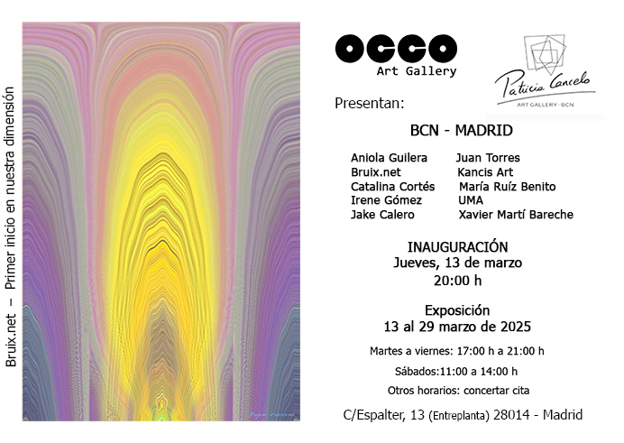 OCCO Art Gallery exposición colectiva de pintura y escultura en Madrid.