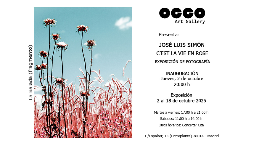 José Luis Simón, exposición C’EST LA VIE EN ROSE