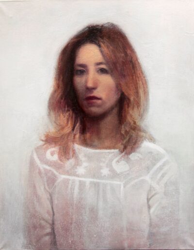 Exposición individual de pintura figurativa de Lucas Brox, Miradas Prestadas. Puedes visitarla desde el 23 de octubre al 8 noviembre 2025 en OCCO Art Gallery, Madrid.