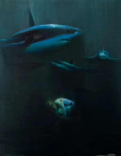 Exposición individual de pintura figurativa de Lucas Brox, Miradas Prestadas. Puedes visitarla desde el 23 de octubre al 8 noviembre 2025 en OCCO Art Gallery, Madrid.