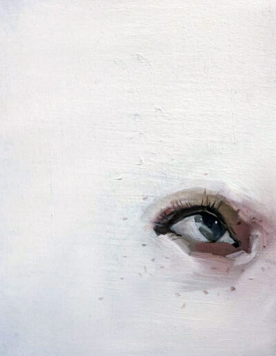 Exposición individual de pintura figurativa de Lucas Brox, Miradas Prestadas. Puedes visitarla desde el 23 de octubre al 8 noviembre 2025 en OCCO Art Gallery, Madrid.