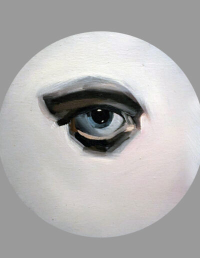 Exposición individual de pintura figurativa de Lucas Brox, Miradas Prestadas. Puedes visitarla desde el 23 de octubre al 8 noviembre 2025 en OCCO Art Gallery, Madrid.