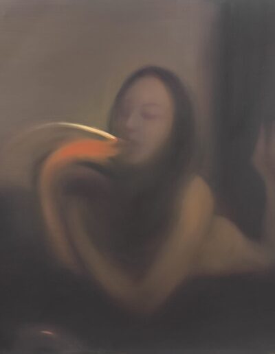 Exposición individual de pintura figurativa de Lucas Brox, Miradas Prestadas. Puedes visitarla desde el 23 de octubre al 8 noviembre 2025 en OCCO Art Gallery, Madrid.